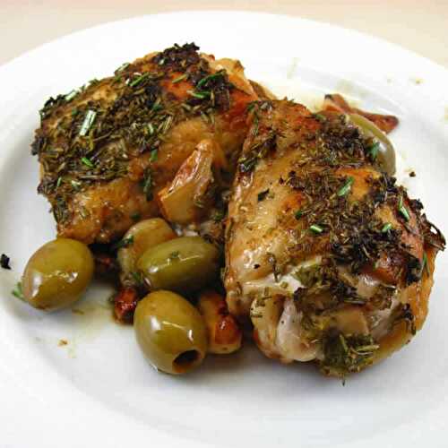 Poulet rôti au olives au cookeo - recette cookeo facile.