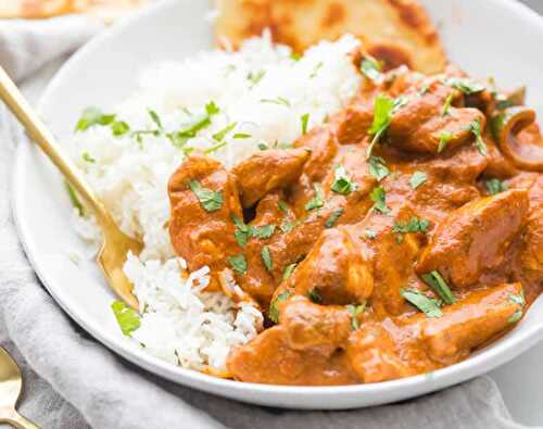 Poulet tikka masala au thermomix - délicieux plat de poulet épicé