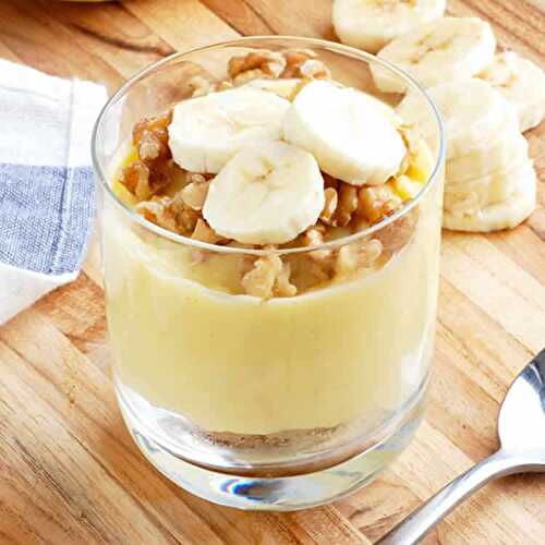 Pudding à la banane - un délicieux dessert crèmeux