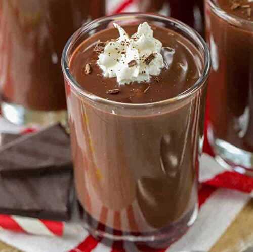 Pudding au chocolat facile - pour le goûter des amoureux du chocolat