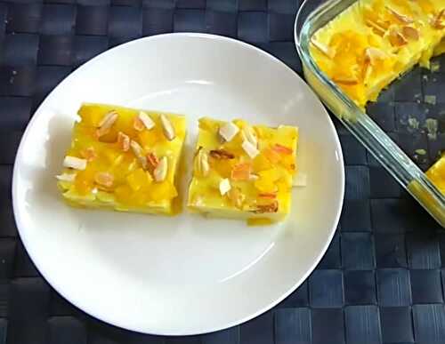 Pudding aux ananas - un délicieux dessert glacé pour votre fin de repas.