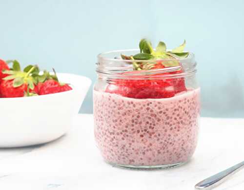 Pudding framboises et chia avec thermomix - recette thermomix.