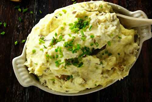 Purée de pommes de terre à la ciboulette avec thermomix