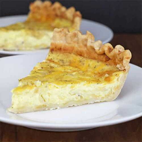 Quiche 3 fromages et oignon au thermomix - recette thermomix facile.