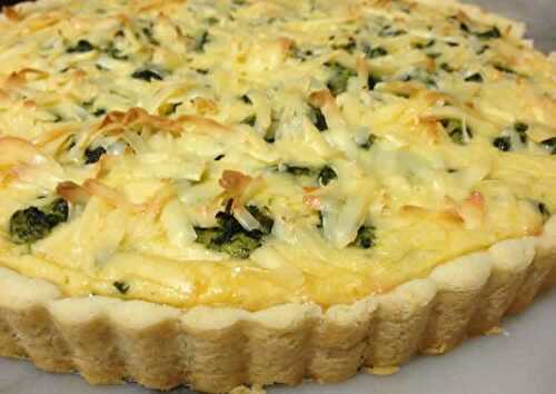 Quiche au poulet épinard et fromage - recette cuisine.