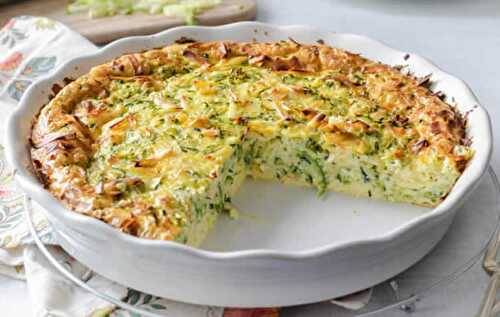 Quiche aux courgettes et fromage - pour accompagner vos plats.