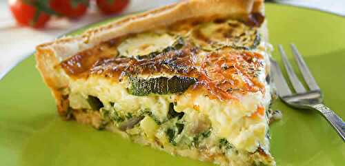 Quiche aux courgettes et jambon au thermomix - plat thermomix.