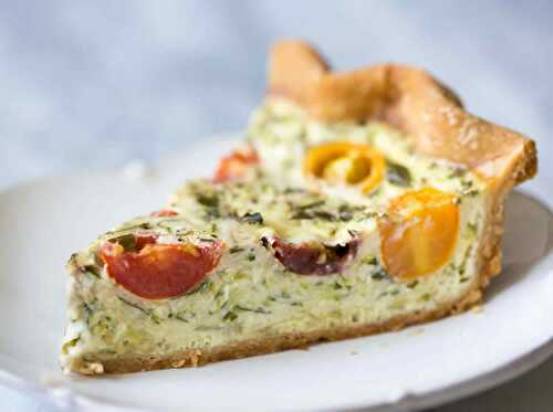 Quiche aux courgettes et tomates cerises - délice pour votre dîner ce soir