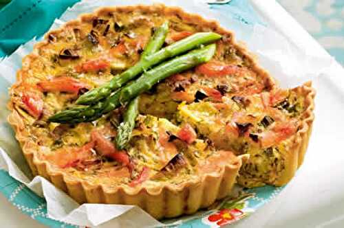 Quiche aux epinards saumon fume - recette facile faite maison.