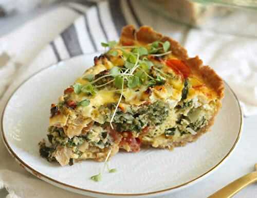 Quiche aux légumes au thermomix - la recette thermomix facile