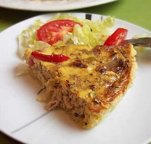 Quiche aux oignons et poulet avec thermomix - recette thermomix.