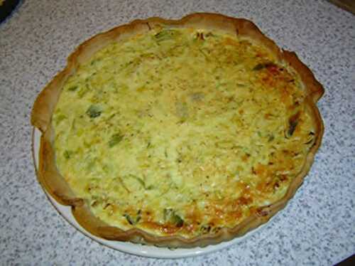 Quiche aux poireaux et thon avec thermomix- recette maison facile