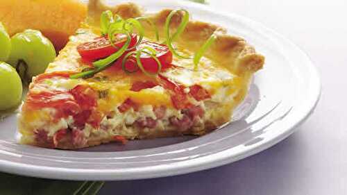 Quiche aux tomates jambon - recette facile pour votre quiche maison.