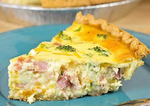 Quiche brocoli et jambon au thermomix - pour votre dîner ce soir