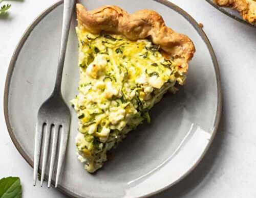 Quiche courgette chevre au thermomix - pour accompagner votre soupe.