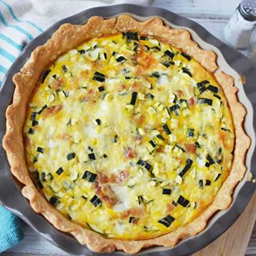 Quiche courgette et chèvre au thermomix - la recette thermomix facile