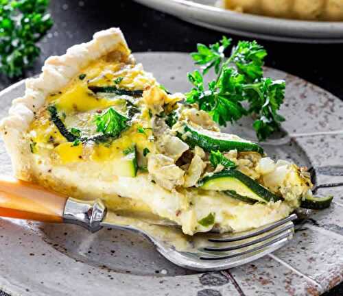 Quiche courgettes au fromage - pour votre plat principal