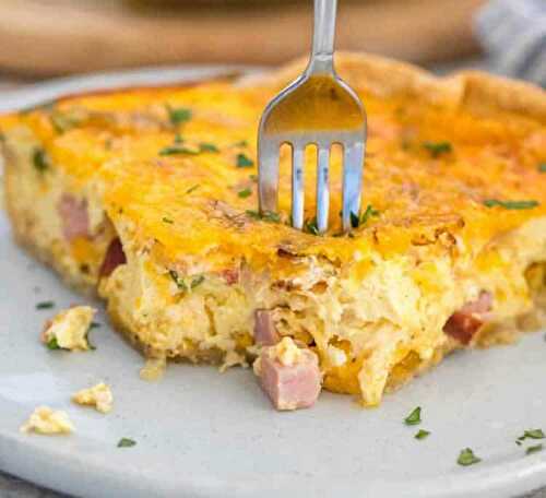 Quiche jambon et bacon au thermomix - délicieux repas fait maison