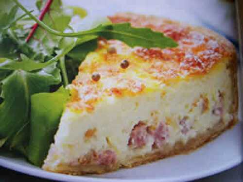 Quiche lorraine sans pate - recette facile à la maison.