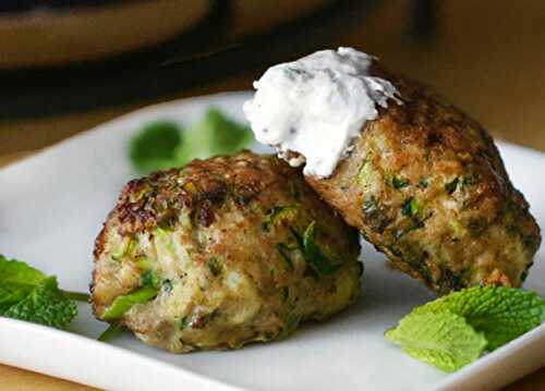 Recette boulettes de poulet à la courgette ww - 1 SP par personne.