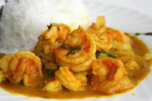 Recette crevettes au curry et lait de coco weight watchers