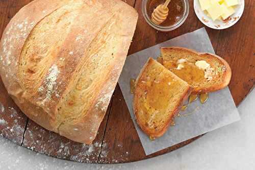 Recette de pain de campagne au thermomix - pour le petit déjeuner.