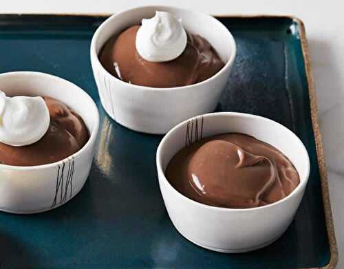 Recette du pouding au chocolat - une crème pour votre dessert.
