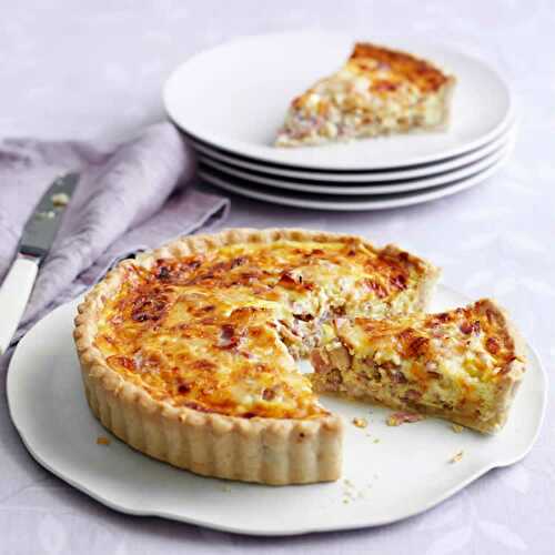 Recette facile de la quiche lorraine - pour votre dîner.