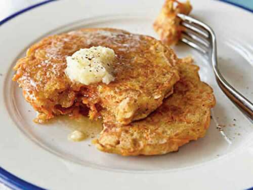 Recette galettes de carottes ww - 3 SP pour votre goûter.