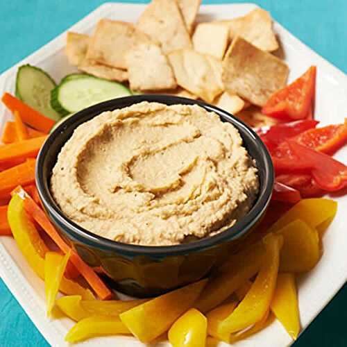 Recette houmous ww - plat libanais à 2 SP par personne.