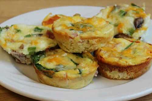 Recette muffins aux oeufs et dinde ww - pour accompagner vos plats.