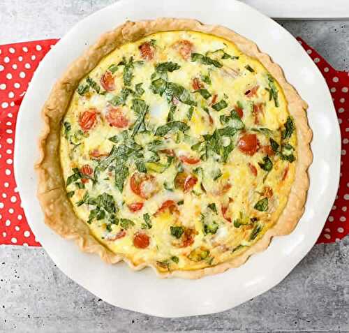 Recette quiche légère ww - un plat de 4 SP par personne.