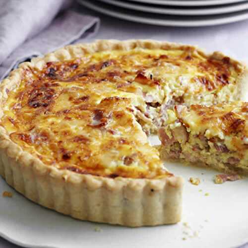 Recette quiche lorraine ww - un délicieux diner de 8 SP.