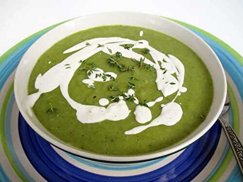 Recette soupe de haricots verts au thermomix - le velouté du dîner.