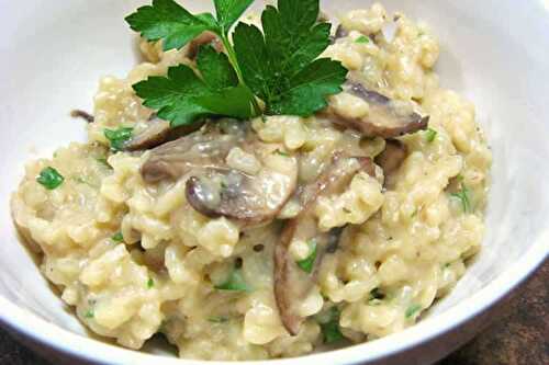 Risotto aux cèpes au thermomix - recette thermomix facile.