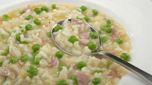 Risotto aux courgettes et bacon avec thermomix - recette thermomix.