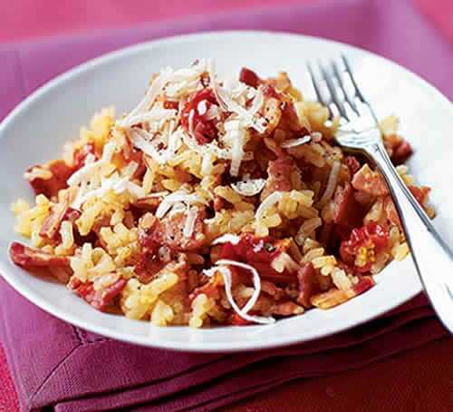 Risotto aux lardons chorizo cookeo - votre délicieux plat du riz.