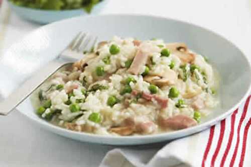 Risotto aux petits pois companion - recette facile à la maison.