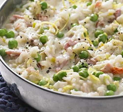 Risotto aux poireaux et thon au cookeo - recette cookeo.