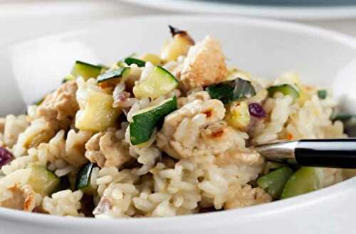 Risotto de poulet courgettes cookeo - pour les fans du risotto.