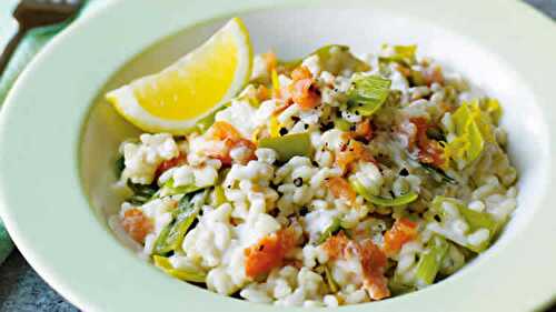 Risotto saumon poireau au cookeo - pour votre plat de dîner ce soir