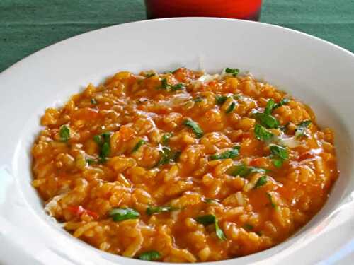 Risotto tomate persil cookeo - un plat cookeo pour votre dîner.