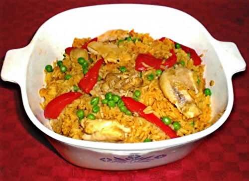 Riz au poulet cubain au cookeo - recette plat cookeo facile.