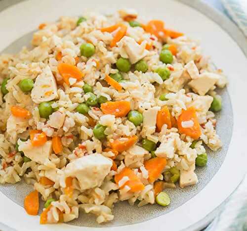 Riz au poulet et légumes au cookeo - risotto au poulet pour votre dîner