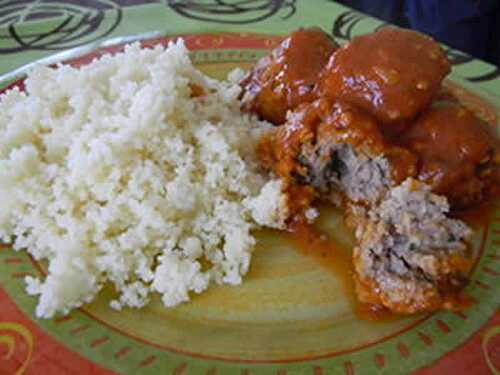 Riz aux boulettes de boeuf avec cookeo - recette maison facile