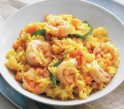 Riz aux crevettes et curry au cookeo - recette cookeo facile.