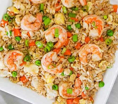 Riz aux crevettes et légumes - délicieux plat pour votre dîner ce soir