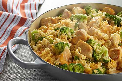 Riz poulet brocoli cookeo - un diner en famille fait au cookeo.
