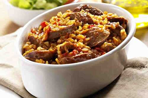 Riz saucisse au cookeo - recette plat cookeo facile pour diner.