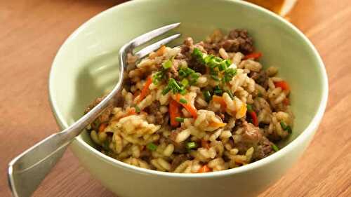 Riz viande hachee cookeo - un vrai délice fait avec le cookeo.